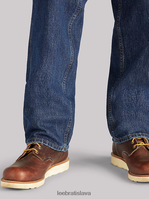 Lee oblečenie HL0J0R532 tmavé indigo muži Tesárske džínsy zo 100% bavlny