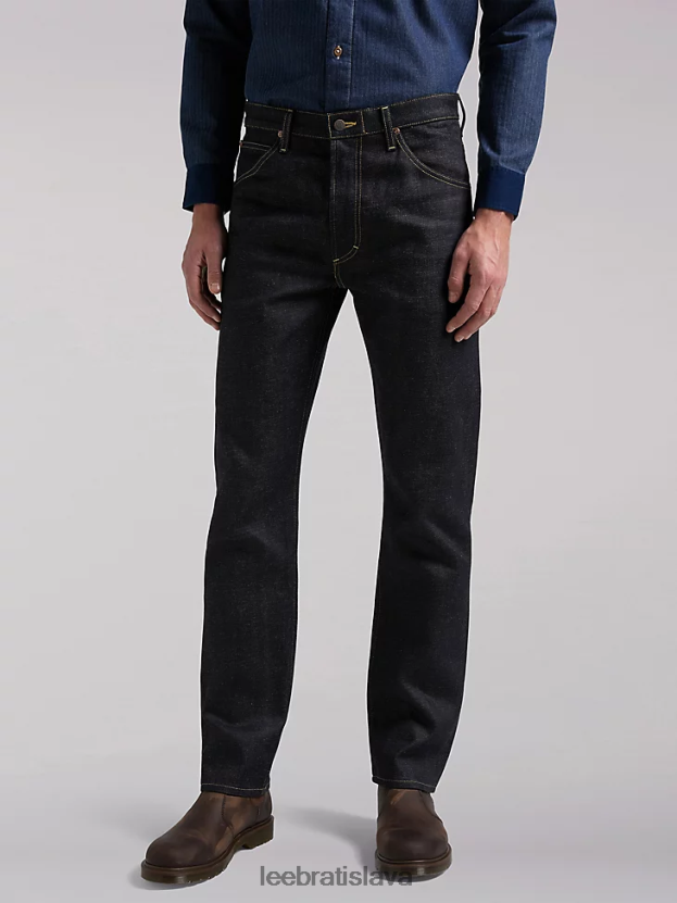 Lee oblečenie HL0J0R539 suché muži európska kolekcia 101z cinched back uvoľnený strih džínsy s rovnými nohavicami