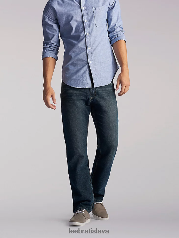Lee oblečenie HL0J0R543 kremenná kamenná voda muži džínsy s rovnými nohavicami bežného strihu