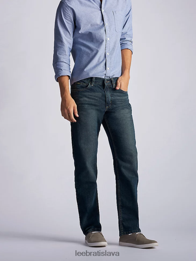 Lee oblečenie HL0J0R543 kremenná kamenná voda muži džínsy s rovnými nohavicami bežného strihu