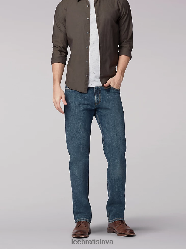 Lee oblečenie HL0J0R545 náčelník muži džínsy s rovnými nohavicami bežného strihu