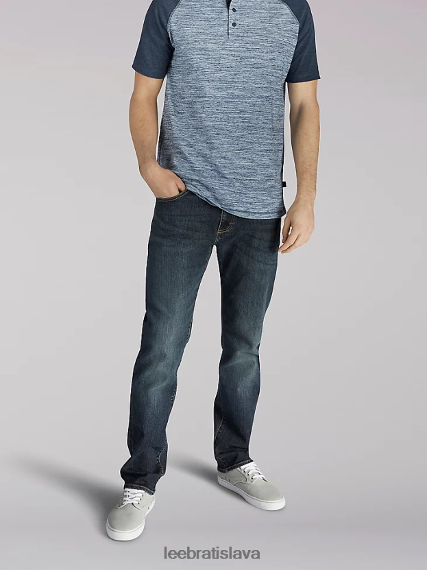 Lee oblečenie HL0J0R551 individualista muži extrémny pohyb slim rovné nohavice džínsy