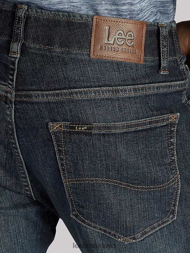 Lee oblečenie HL0J0R551 individualista muži extrémny pohyb slim rovné nohavice džínsy