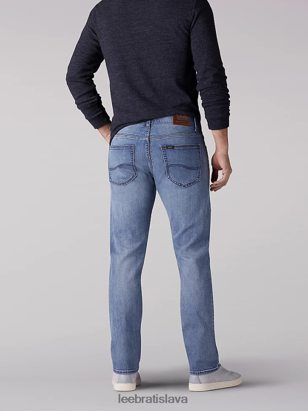 Lee oblečenie HL0J0R552 theo muži extrémny pohyb slim rovné nohavice džínsy