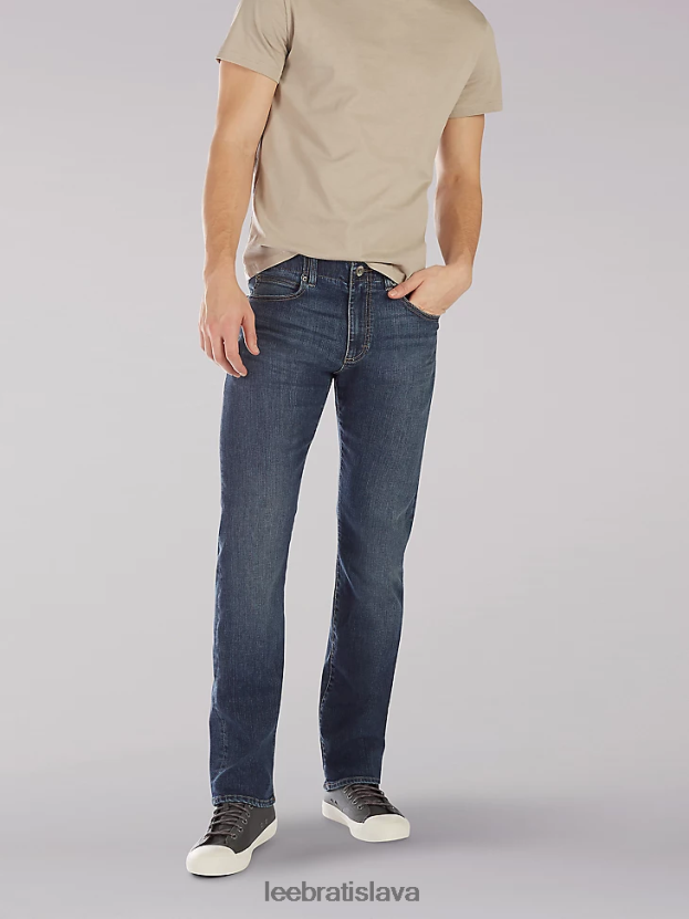 Lee oblečenie HL0J0R553 cortez muži extrémny pohyb slim rovné nohavice džínsy