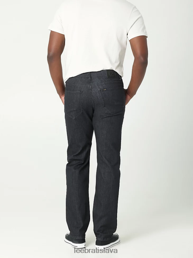 Lee oblečenie HL0J0R563 čierna muži extrémny pohyb regular fit straight leg jean