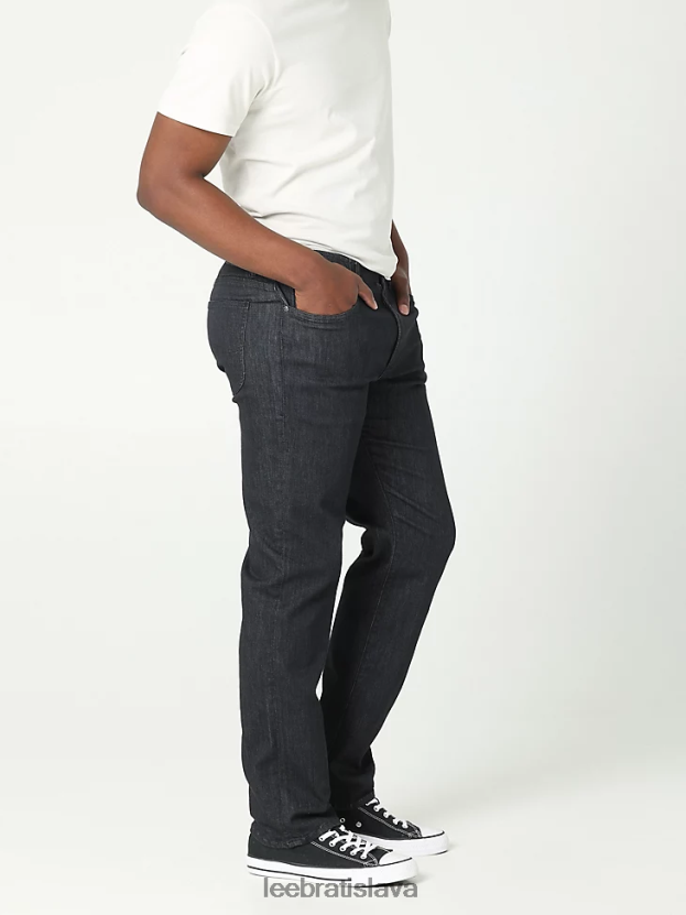 Lee oblečenie HL0J0R563 čierna muži extrémny pohyb regular fit straight leg jean