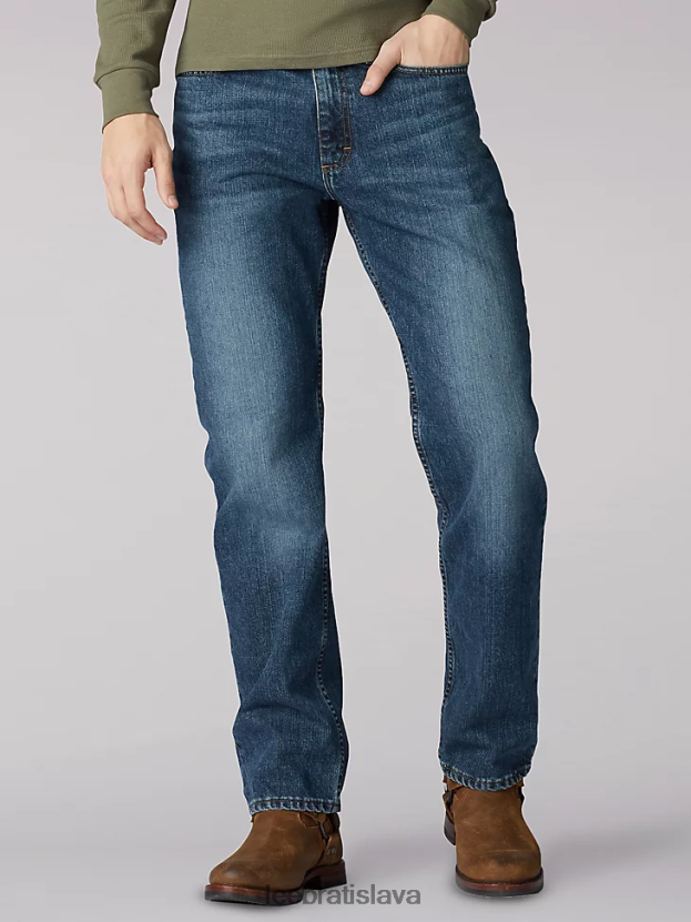 Lee oblečenie HL0J0R565 poručík muži džínsy uvoľneného strihu s rovnými nohami