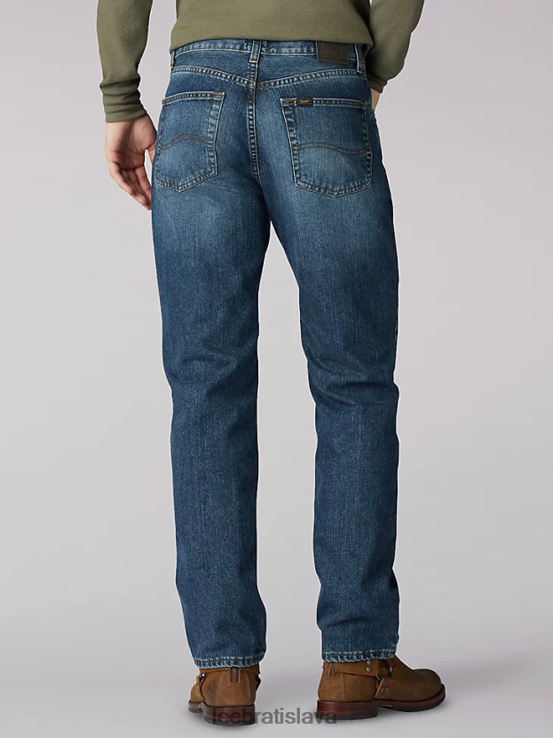 Lee oblečenie HL0J0R565 poručík muži džínsy uvoľneného strihu s rovnými nohami