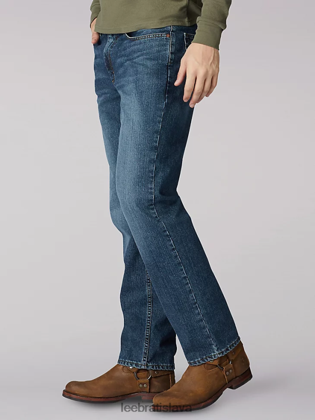 Lee oblečenie HL0J0R565 poručík muži džínsy uvoľneného strihu s rovnými nohami