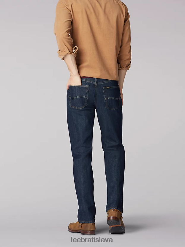 Lee oblečenie HL0J0R570 zion muži džínsy uvoľneného strihu s rovnými nohavicami
