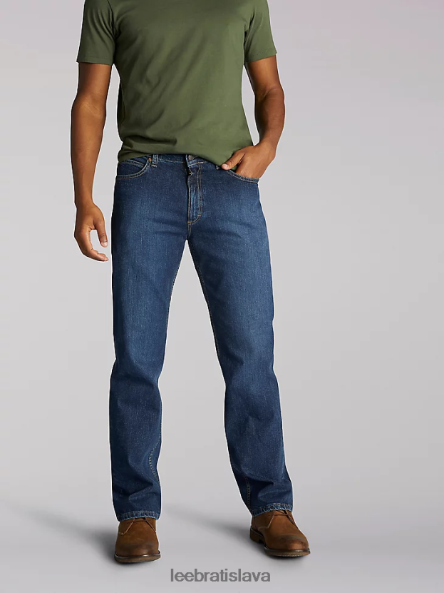 Lee oblečenie HL0J0R572 kramer muži džínsy uvoľneného strihu s rovnými nohavicami