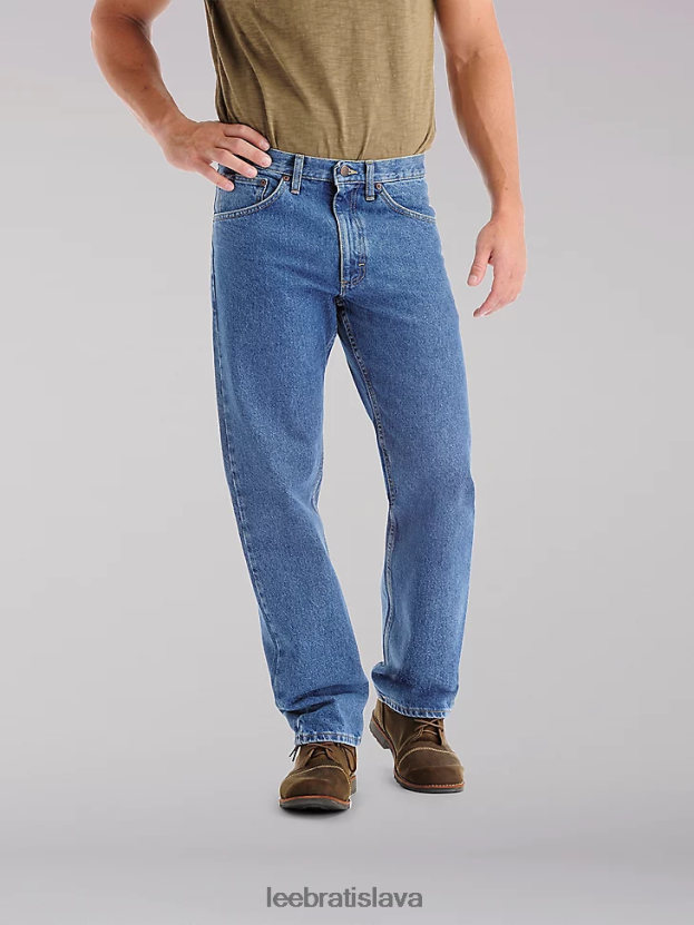 Lee oblečenie HL0J0R575 korenie kameň muži džínsy s rovnými nohavicami bežného strihu (veľké a vysoké)