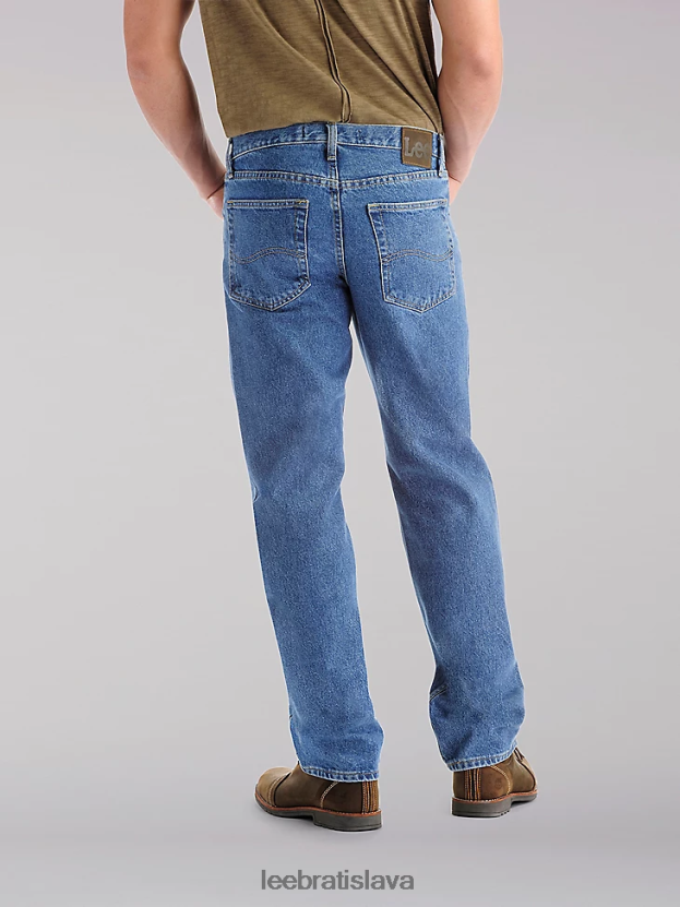Lee oblečenie HL0J0R575 korenie kameň muži džínsy s rovnými nohavicami bežného strihu (veľké a vysoké)