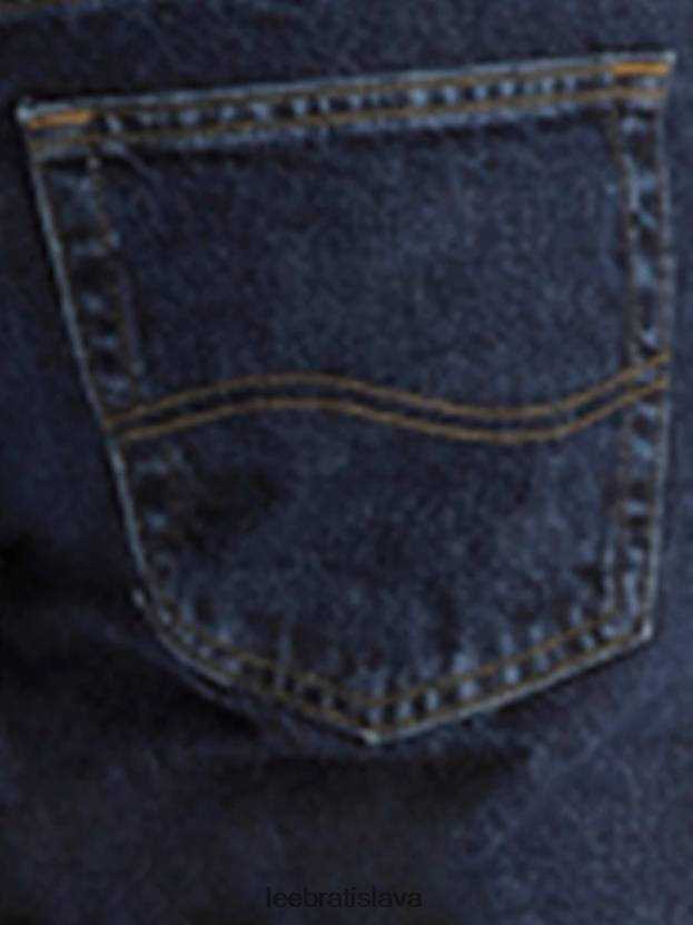 Lee oblečenie HL0J0R576 tmavý kameň muži džínsy s rovnými nohavicami bežného strihu (veľké a vysoké)