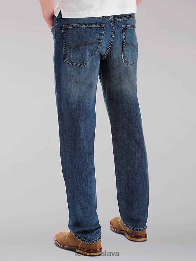 Lee oblečenie HL0J0R581 tulák muži vlastné voľné džínsy s rovnými nohavicami (veľké a vysoké)