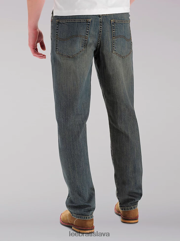 Lee oblečenie HL0J0R583 opotrebovaný kameň muži vlastné voľné džínsy s rovnými nohavicami (veľké a vysoké)