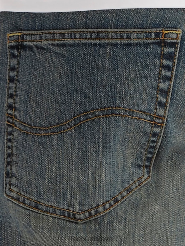 Lee oblečenie HL0J0R583 opotrebovaný kameň muži vlastné voľné džínsy s rovnými nohavicami (veľké a vysoké)