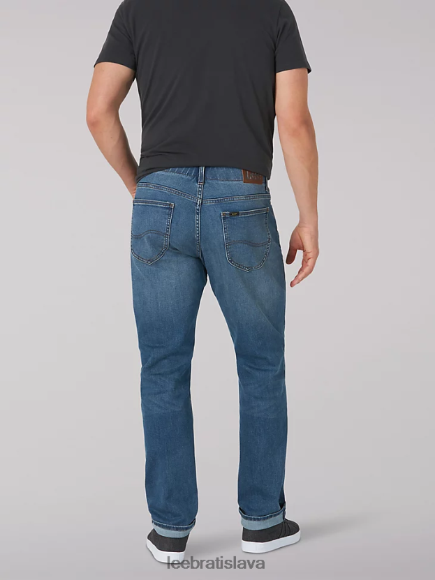 Lee oblečenie HL0J0R584 majestátne muži extrémny pohyb mvp athletic fit džínsy