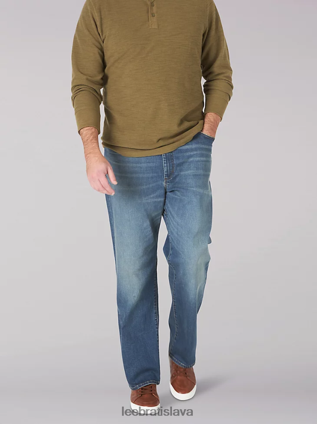 Lee oblečenie HL0J0R591 nelson muži extrémny pohyb mvp uvoľnené rovné džínsy (veľké a vysoké)