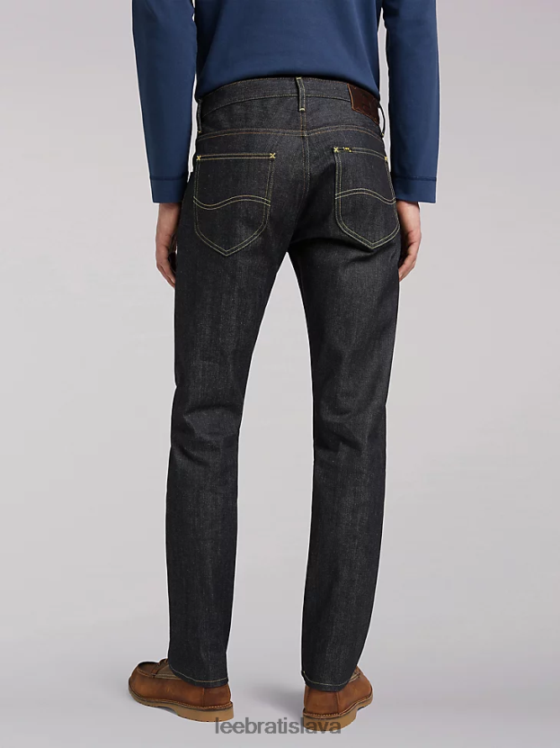 Lee oblečenie HL0J0R601 suché indigo muži Džínsy s rovnými nohavicami 101 z uvoľneného strihu