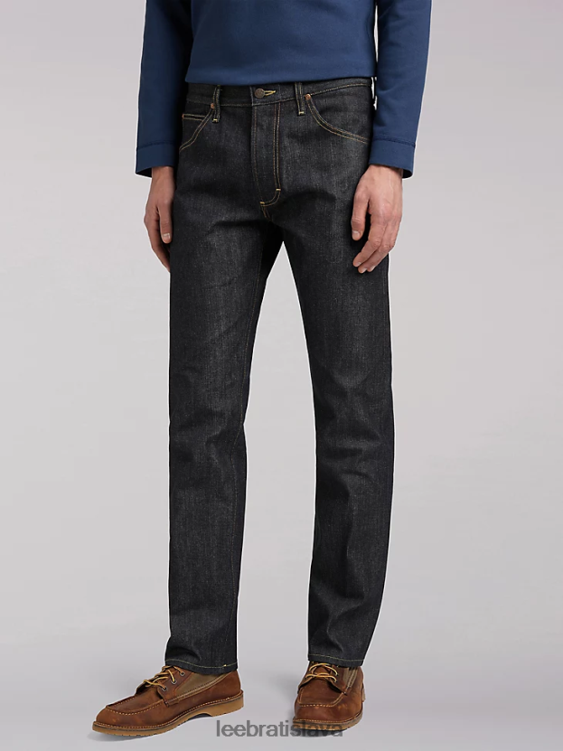 Lee oblečenie HL0J0R601 suché indigo muži Džínsy s rovnými nohavicami 101 z uvoľneného strihu