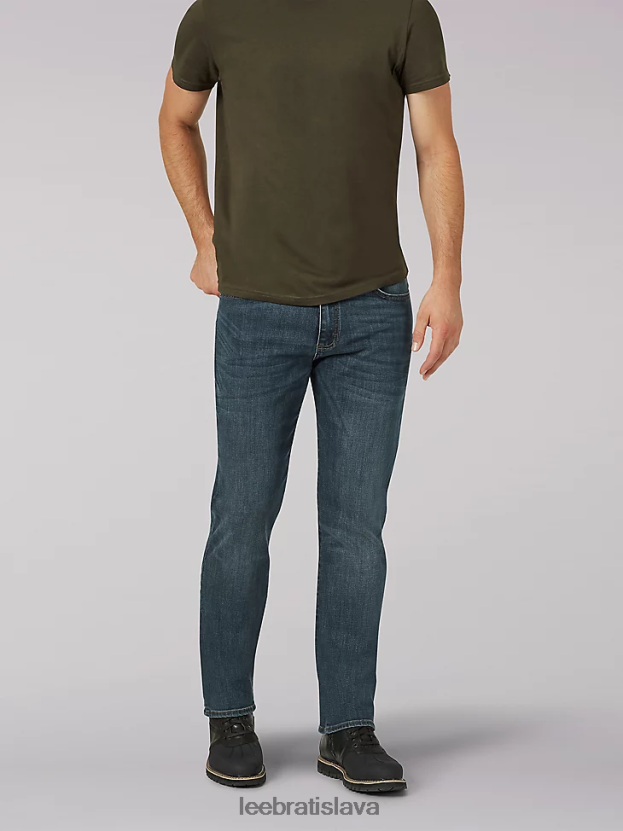 Lee oblečenie HL0J0R606 nash muži extrémny pohyb mvp rovného strihu zúžené džínsy