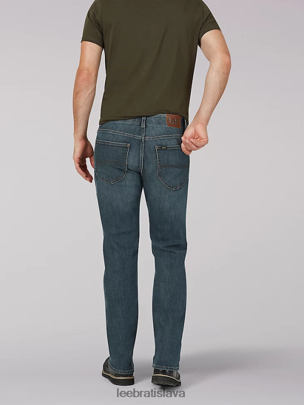 Lee oblečenie HL0J0R606 nash muži extrémny pohyb mvp rovného strihu zúžené džínsy