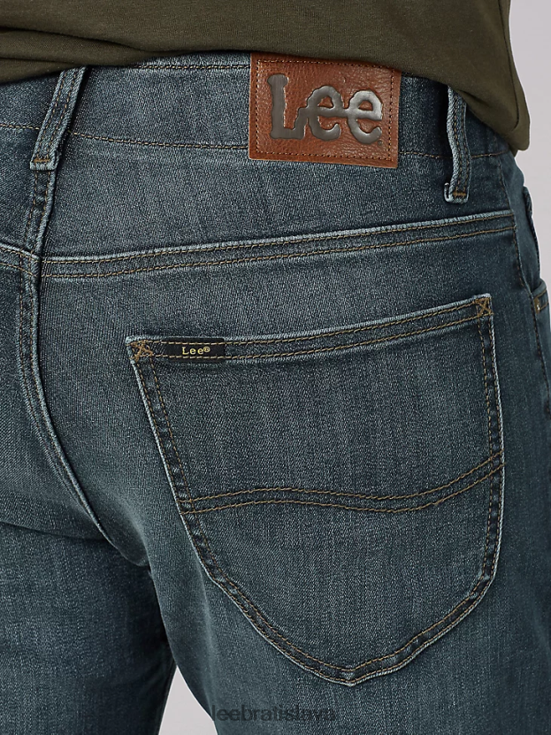 Lee oblečenie HL0J0R606 nash muži extrémny pohyb mvp rovného strihu zúžené džínsy