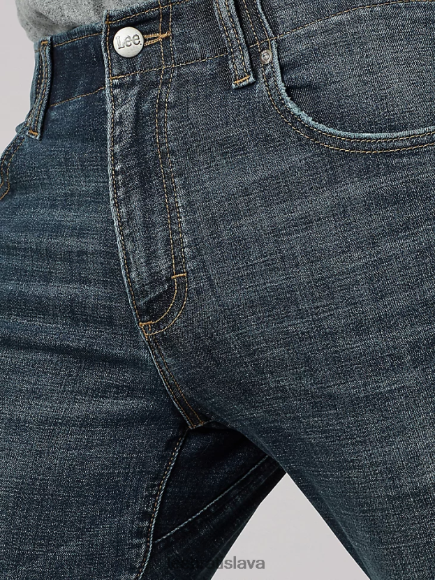 Lee oblečenie HL0J0R608 kráľ muži extrémny pohyb mvp rovného strihu zúžené džínsy