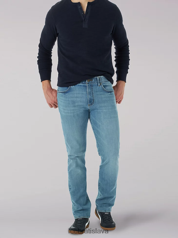 Lee oblečenie HL0J0R609 posty muži extrémny pohyb mvp rovného strihu zúžené džínsy