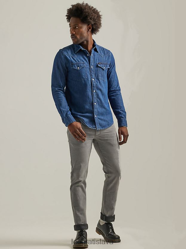 Lee oblečenie HL0J0R614 chodník muži dedičné slim rovné džínsy