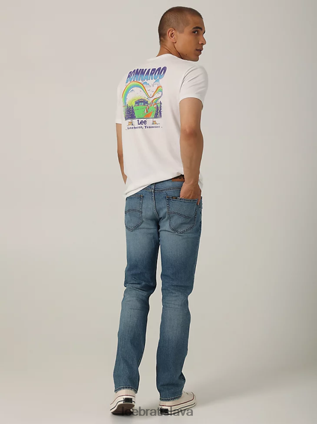 Lee oblečenie HL0J0R616 giovanni muži dedičné slim rovné džínsy