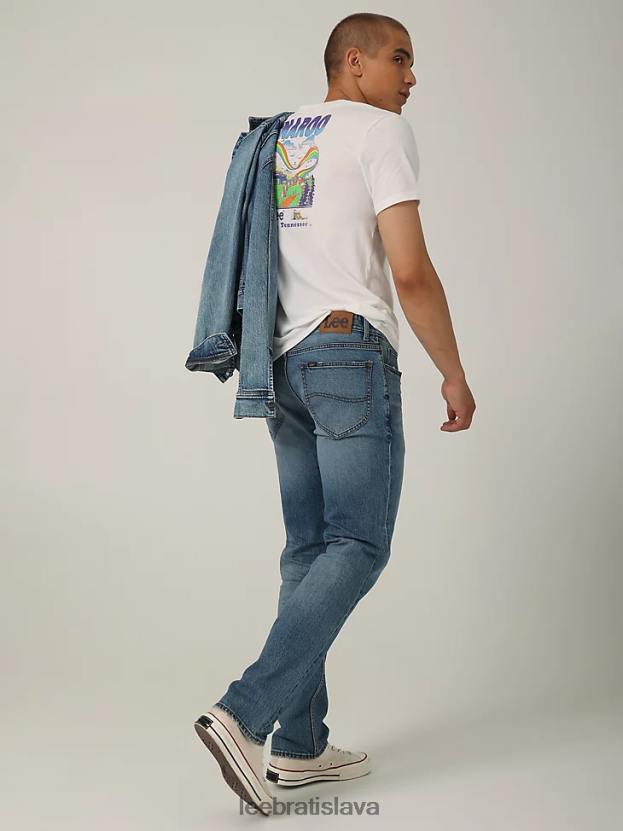 Lee oblečenie HL0J0R616 giovanni muži dedičné slim rovné džínsy