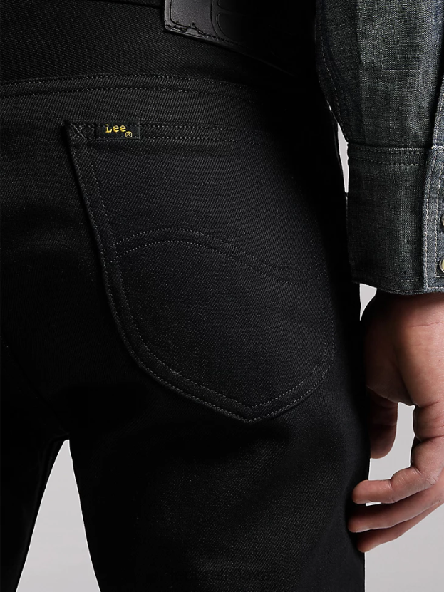Lee oblečenie HL0J0R619 suchá čierna muži 101 rider slim fit džínsy