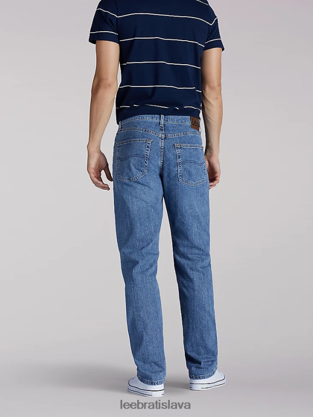 Lee oblečenie HL0J0R626 fantóm muži prémiové výberové bežné džínsy s rovnými nohavicami