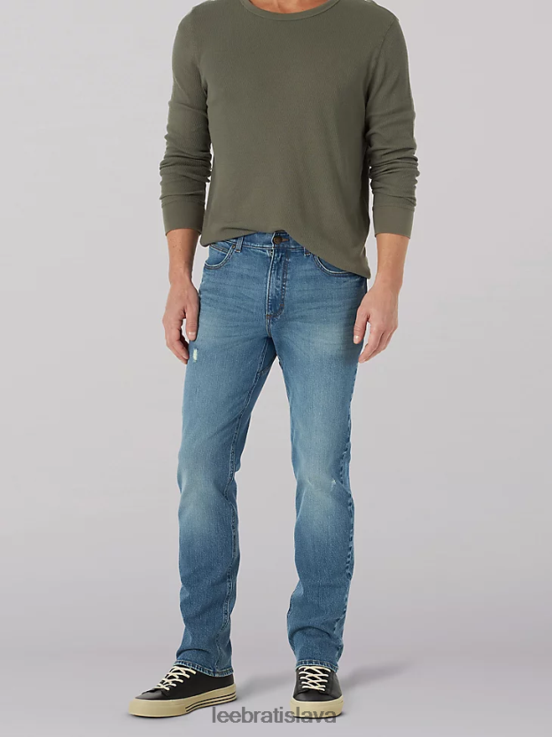 Lee oblečenie HL0J0R631 vysoký kráľ muži extrémny pohyb 4-way stretch slim rovné džínsy