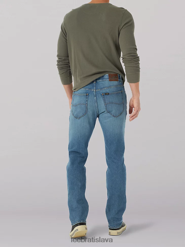 Lee oblečenie HL0J0R631 vysoký kráľ muži extrémny pohyb 4-way stretch slim rovné džínsy
