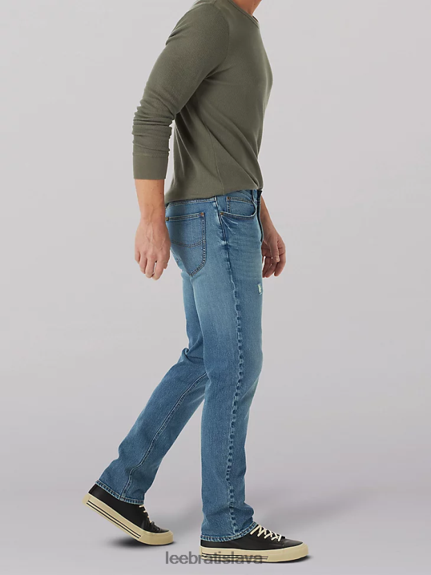 Lee oblečenie HL0J0R631 vysoký kráľ muži extrémny pohyb 4-way stretch slim rovné džínsy
