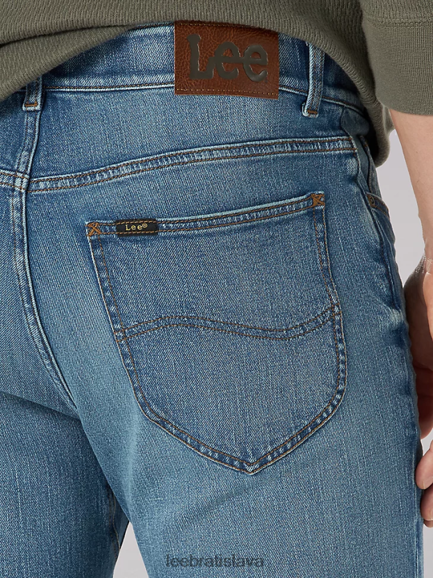 Lee oblečenie HL0J0R631 vysoký kráľ muži extrémny pohyb 4-way stretch slim rovné džínsy
