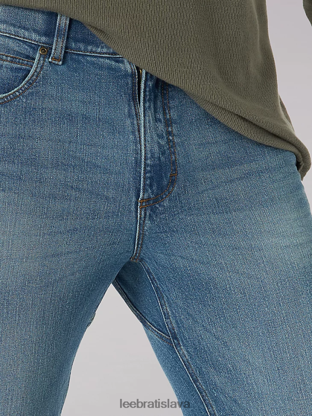 Lee oblečenie HL0J0R631 vysoký kráľ muži extrémny pohyb 4-way stretch slim rovné džínsy