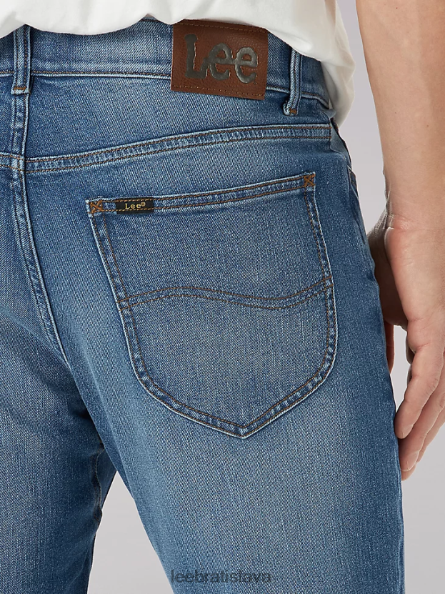 Lee oblečenie HL0J0R633 admirál muži extrémny pohyb 4-way stretch slim rovné džínsy
