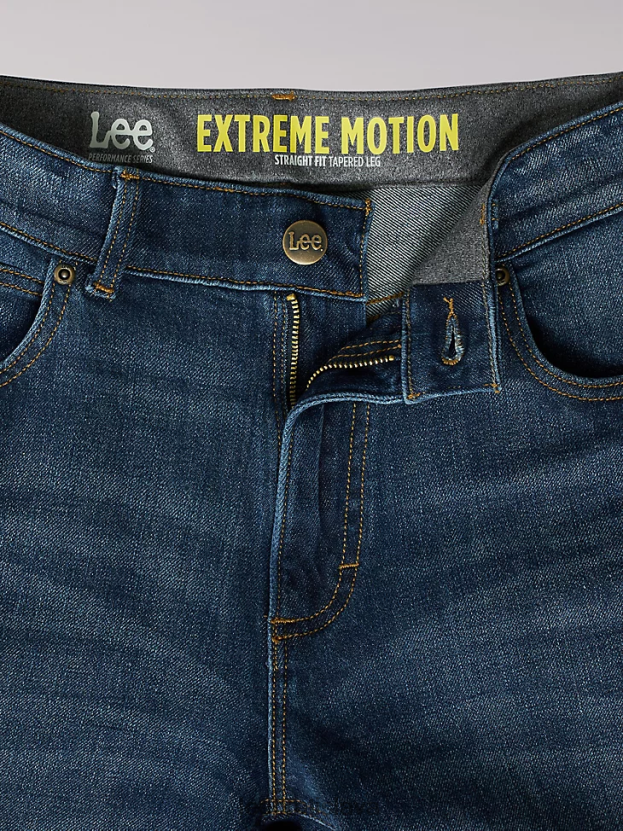 Lee oblečenie HL0J0R637 vedro muži extrémny pohyb 4-way stretch rovné zúžené džínsy