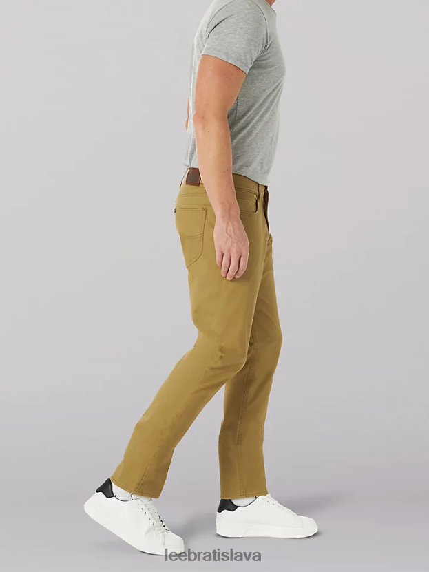 Lee oblečenie HL0J0R641 kočovník muži extrémny pohyb super mäkké keprové džínsy rovného strihu