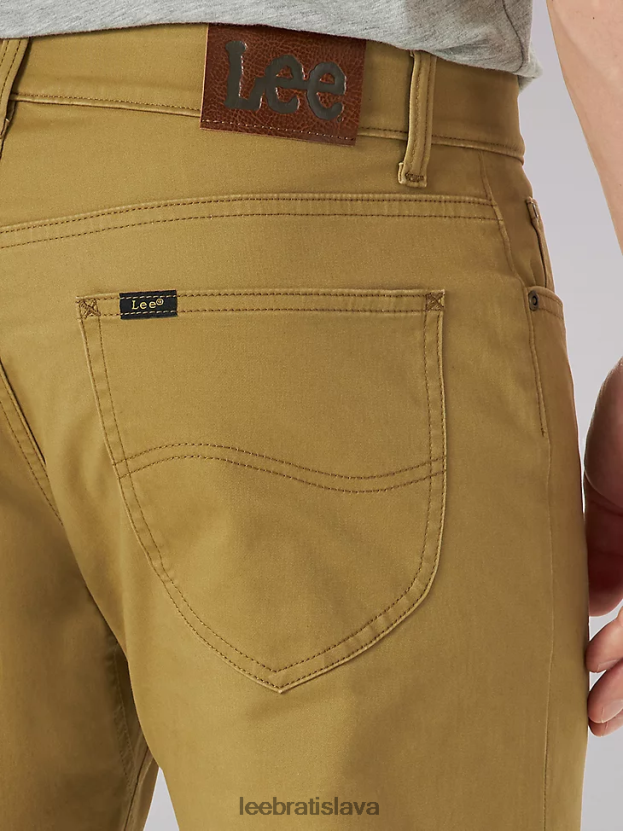 Lee oblečenie HL0J0R641 kočovník muži extrémny pohyb super mäkké keprové džínsy rovného strihu