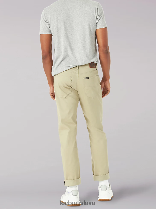 Lee oblečenie HL0J0R643 kamienok muži extrémny pohyb super mäkké keprové džínsy rovného strihu