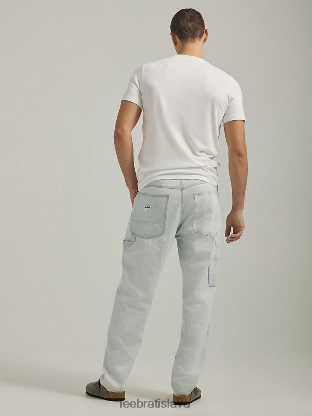 Lee oblečenie HL0J0R646 pásiková zmes muži pruhované denim carpenter jean