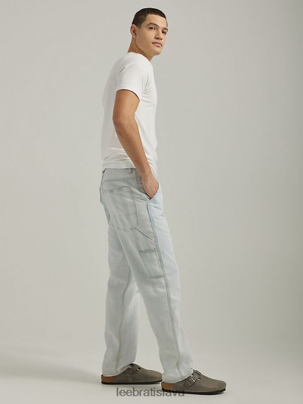 Lee oblečenie HL0J0R646 pásiková zmes muži pruhované denim carpenter jean