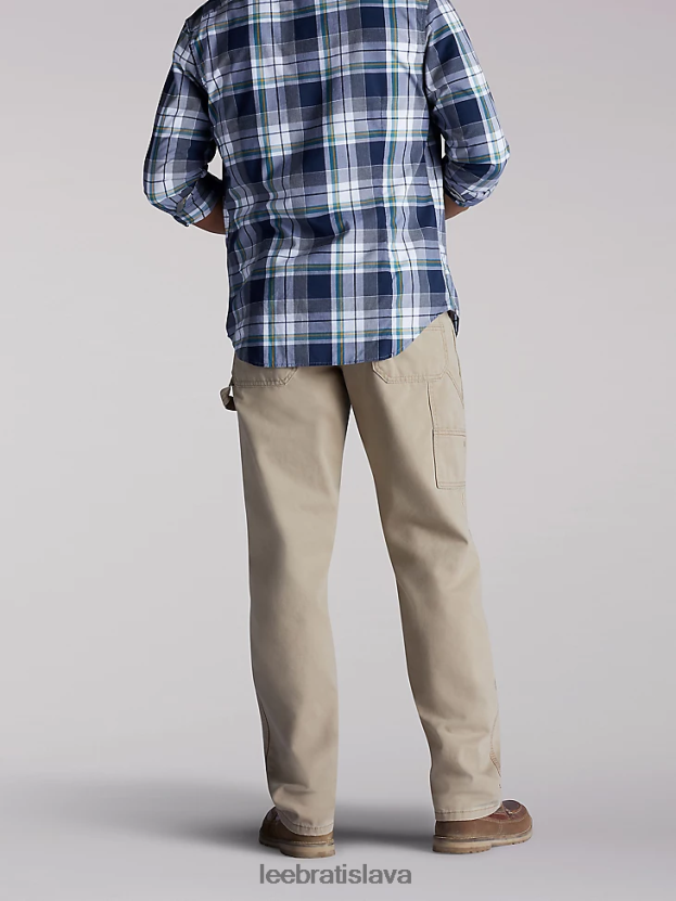 Lee oblečenie HL0J0R649 kaki plátno muži carpenter jeans