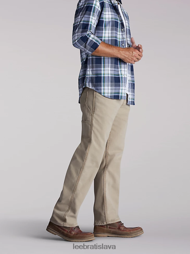 Lee oblečenie HL0J0R649 kaki plátno muži carpenter jeans